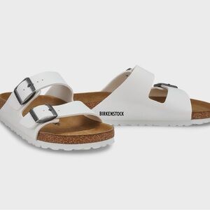 Birkenstock Arizona White Sandals